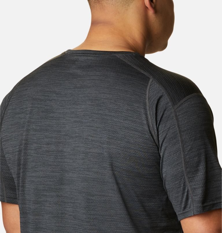 Men's Columbia Alpine Chill Zero Short Sleeve Crew T Shirts Black | Plus Size CA-C534A
